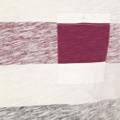 Ecru wide stripe t-shirt