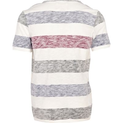 Ecru wide stripe t-shirt