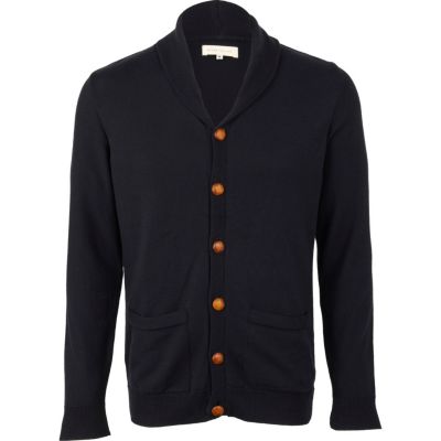 navy shawl neck cardigan 