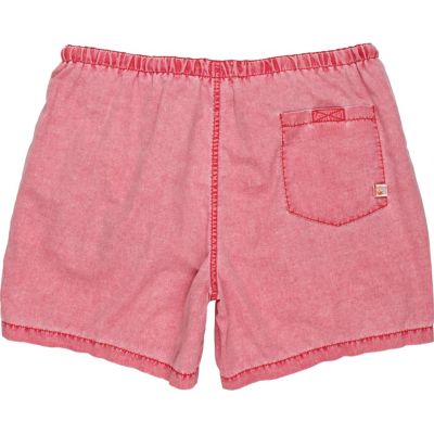 Red swim shorts