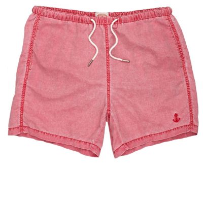 Red swim shorts