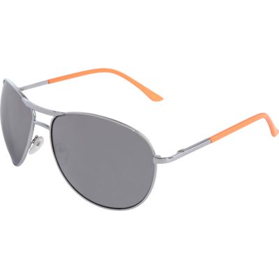 grey mirror lens aviator sunglasses