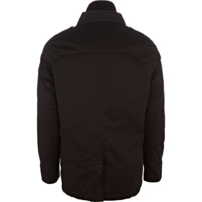 Black double layer jacket