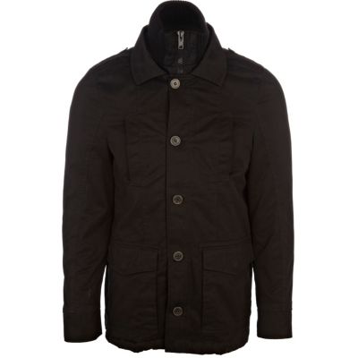 Black double layer jacket