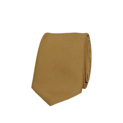gold plain tie