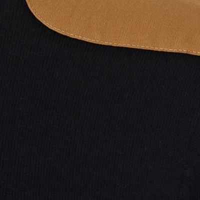 Navy shoulder patch jumper
