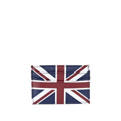Blue union jack card holder