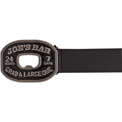 Black bottle opener belt