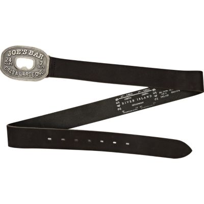 Black bottle opener belt