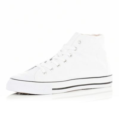 white canvas high tops 