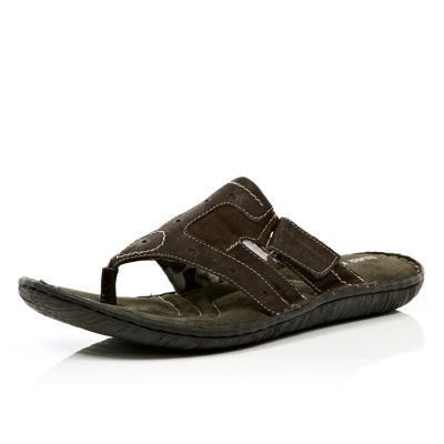 Brown mule sandals