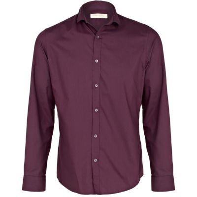 Purple poplin shirt