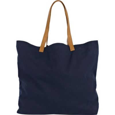 navy canvas shopper bag 