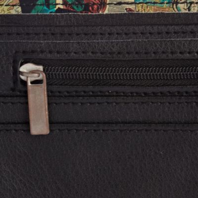 Black marvel print wallet