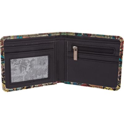 Black marvel print wallet