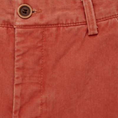 Orange slim trousers