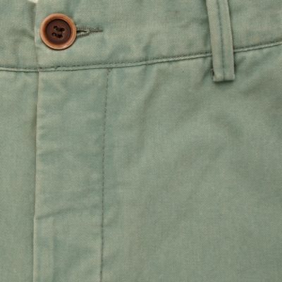Green slim trousers