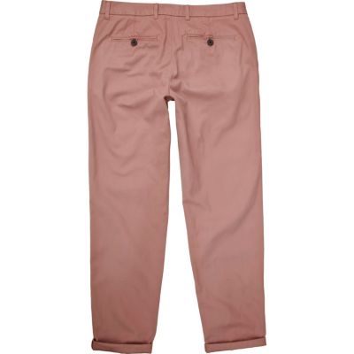 Pink smart chinos
