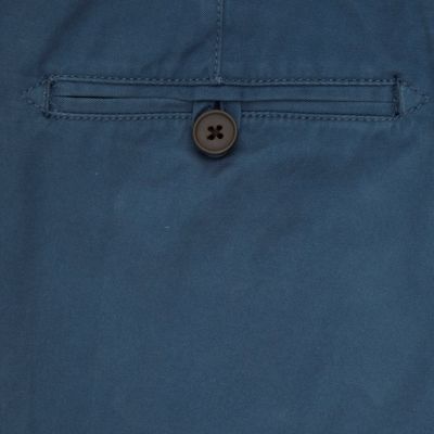 Teal sprayed chinos