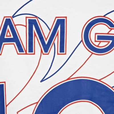 White team GB print vest