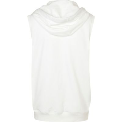 White team GB sleeveless hoodie