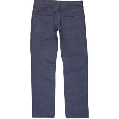 Mid blue slim trousers