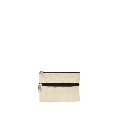 ecru coin pouch