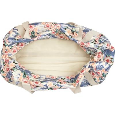 Blue hawaiian print barrell