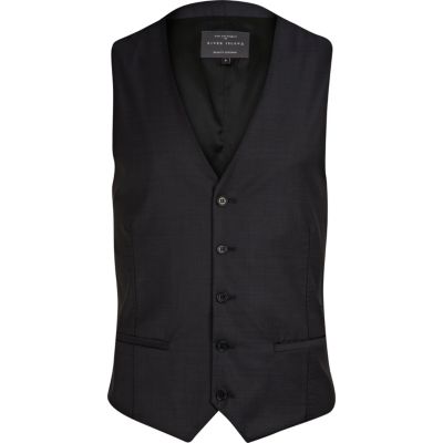 Navy blue smart waistcoat