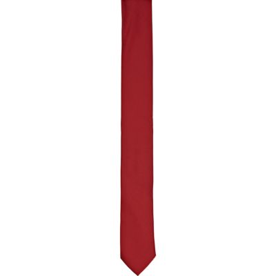 Bright red tie
