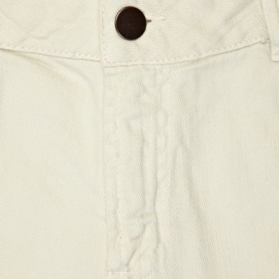 White stretch skinny sid jeans