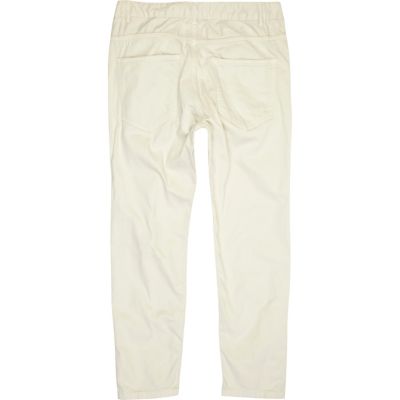 White stretch skinny sid jeans