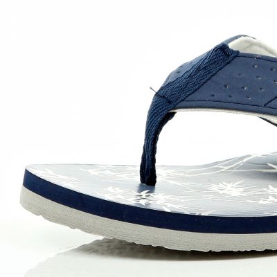 Navy thong flip flops