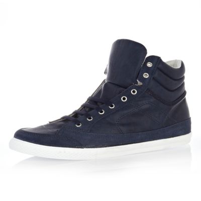 Navy sports high tops