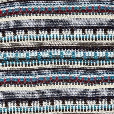 Ecru aztec short sleeve jumper