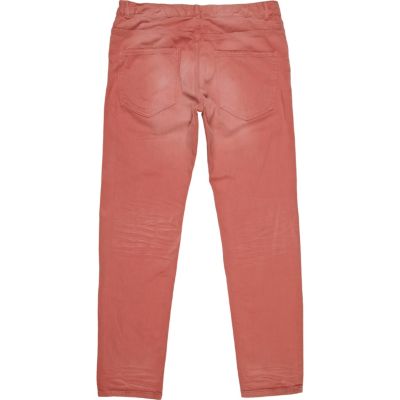 Pink stretch skinny sid jeans