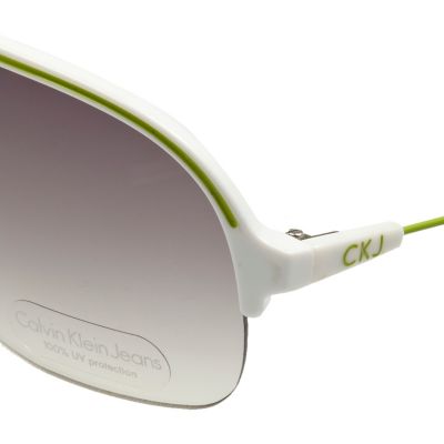 White Calvin Klein jeans aviators