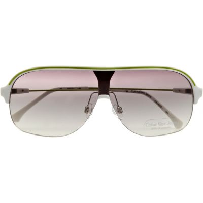 White Calvin Klein jeans aviators