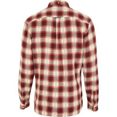 Red aztec check shirt