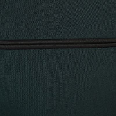 Green contrast slim suit trousers