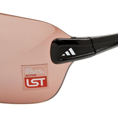 Brown Adidas large visor sunglasses
