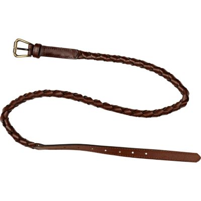 brown plaited belt 