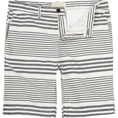 White stripe shorts