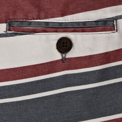 Blue multi stripe shorts