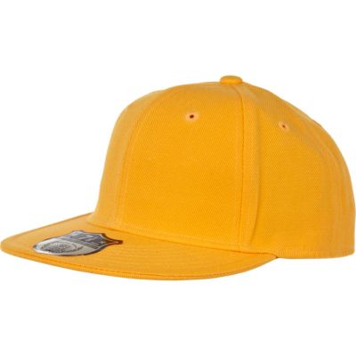dark yellow flat peak trucker hat 