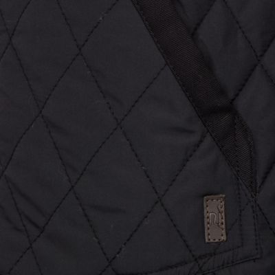Navy diamond quilted jacket