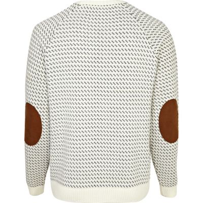 Ecru pattern jumper