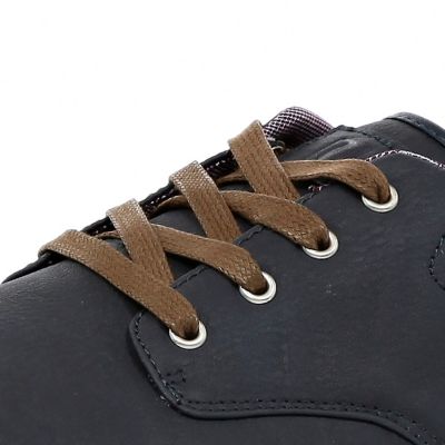 Navy lace up trainers
