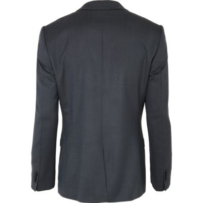 Blue slim suit jacket