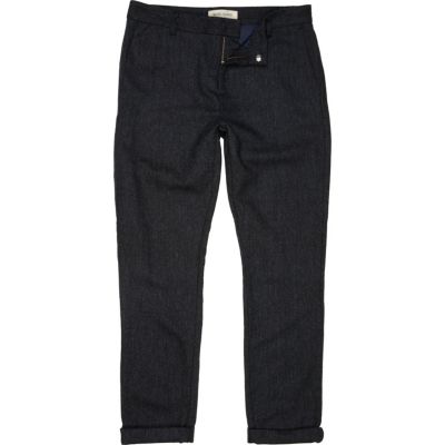 Blue skinny fit chinos
